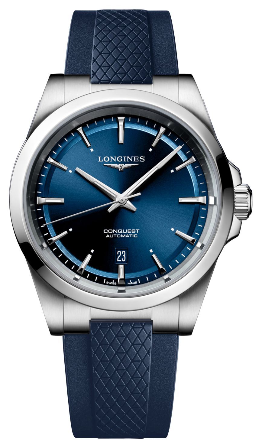 LONGINES Conquest automatique (41 mm) cadran bleu soleill montre