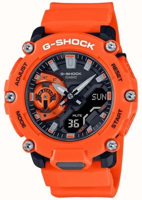 Casio Оранжевые часы G-Shock Carbon Core Guard GA-2200M-4AER