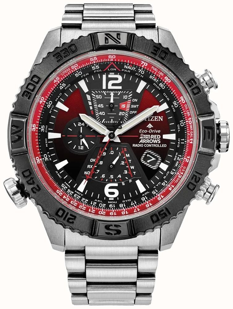 Citizen Men s Red Arrows Radio Controlled Navihawk A.T Anti Reflective Sapphire Crystal AT8226 59X