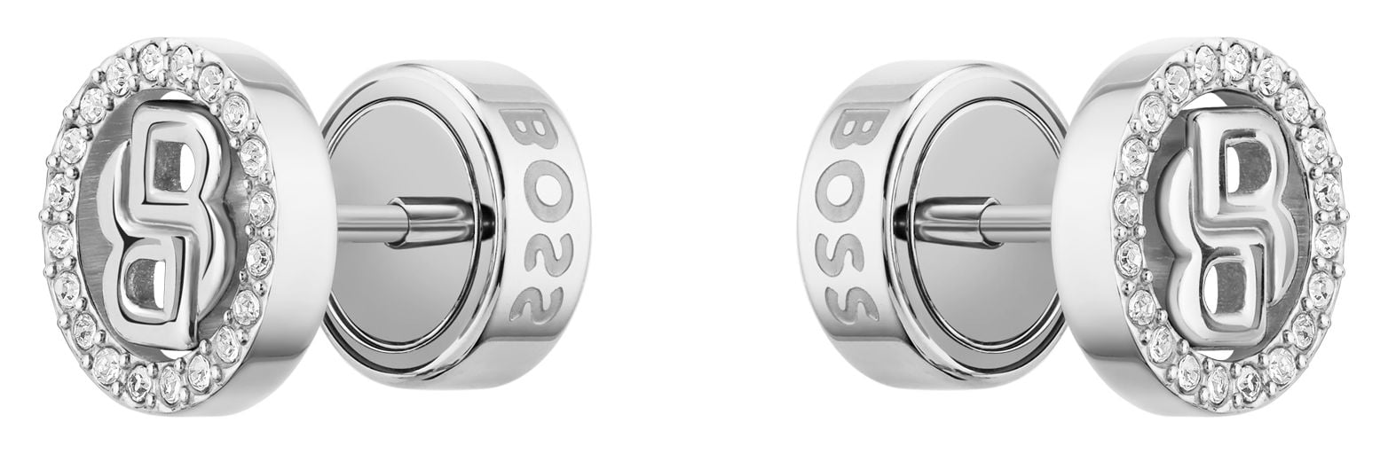 Boss Boss Double B Divine Stainless Steel Earrings in One Colour