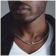 Thomas Sabo Thomas Sabo Rebel at Heart Men's 5.2mm Stainless Steel Box Chain Necklace KE2398-S01-53-L55 - vista alternativa 3