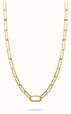 Thomas Sabo Charm Necklace Paperclip With Connect Link Gold-plated C1207-413-39-L50