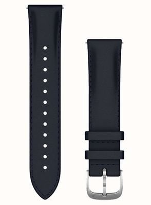 Garmin Cinturino a sgancio rapido (20 mm) pelle goffrata navy / hardware argento - solo cinturino 010-12924-20