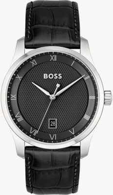 BOSS Principle (41mm) Black Dial / Black Leather Strap 1514122