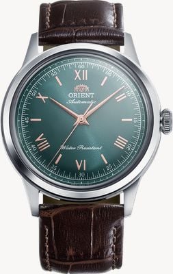 Orient Bambino Automatic (38mm) Green Dial / Brown Leather Strap RA-BB0001E30B