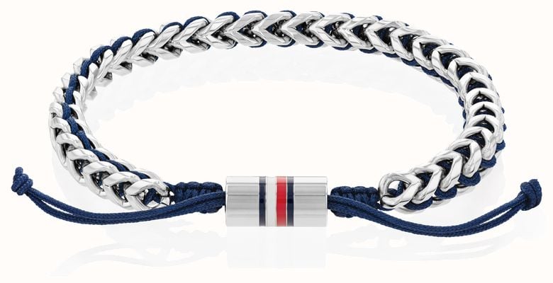 Tommy Hilfiger Men's Braided Metal Tie Bracelet Stainless Steel 2790511