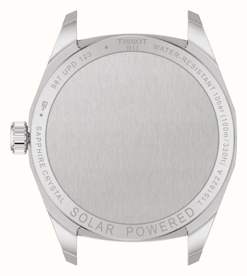 Tissot PRC 100 Solar (34mm) Green Sunray Dial / Stainless Steel Bracelet T1518221109100 - alternate view 3