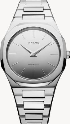 D1 Milano Ultra Thin Mirror (38mm) Mirror Silver Dial / Stainless Steel Bracelet UTBU07