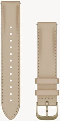 Garmin Sangle à dégagement rapide (18 mm) cuir sable clair / accastillage or crème - sangle uniquement 010-12932-60
