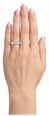 2ct Round Brilliant Natural Diamond Platinum Five Stone Ring RWP4415 - vista alternativa 4