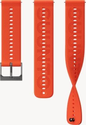 Suunto Cinturino in silicone arancione corallo Athletic 6 - 22 mm (s+m) - solo cinturino SS051270000