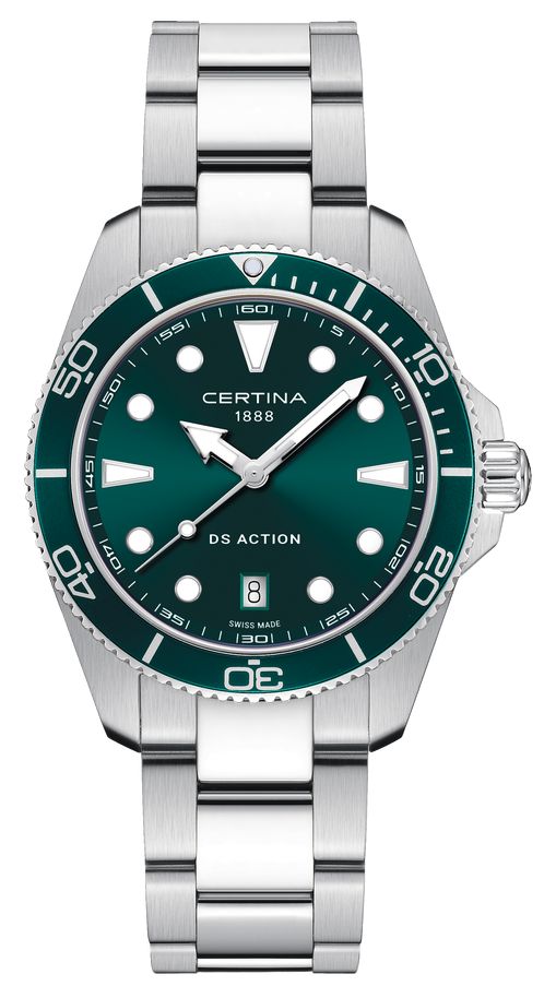 Certina Ã  quartz DS Action (40 mm) avec cadran vert montre