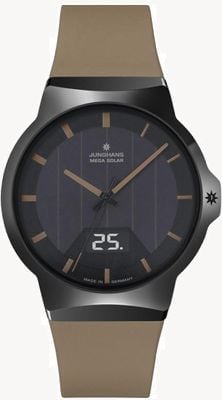 Junghans Force mega solar fecha ventana de caucho 18/1001.00