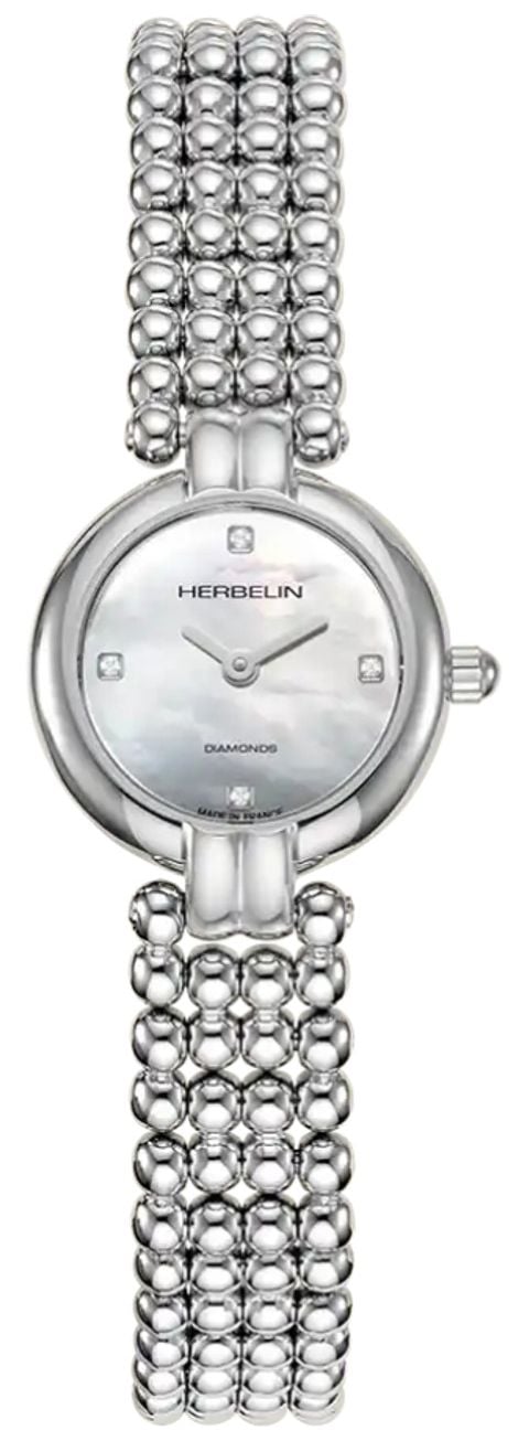 Herbelin femme perles mini (21 mm) cadran nacre montre