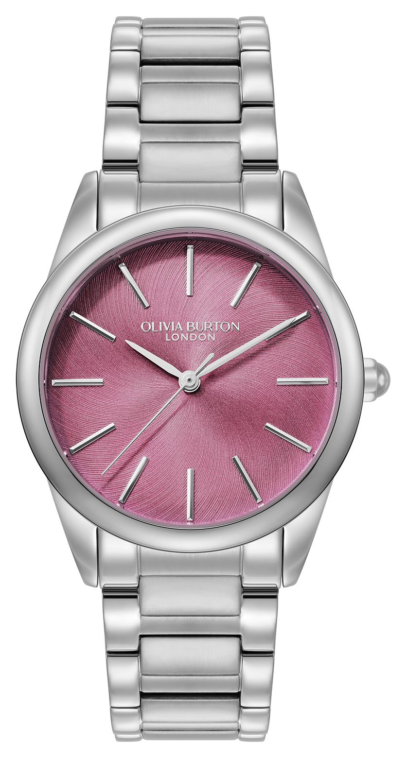 Olivia Burton Cadran fuchsia brillant (34 mm) / bracelet en montre