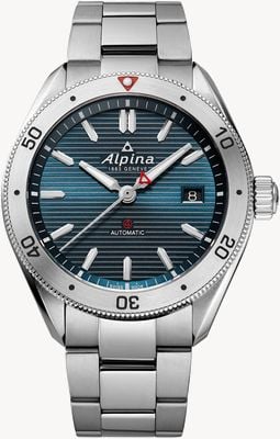 Alpina Alpiner 4 automático (40 mm) esfera azul rayos de sol / acero inoxidable AL-525NS4AQ6B