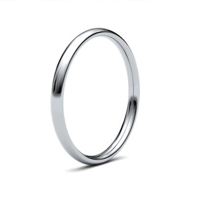 James Moore Wedding Rings | 18ct White Gold | 2mm | Medium | Traditional Court | AG_2GMC-18W