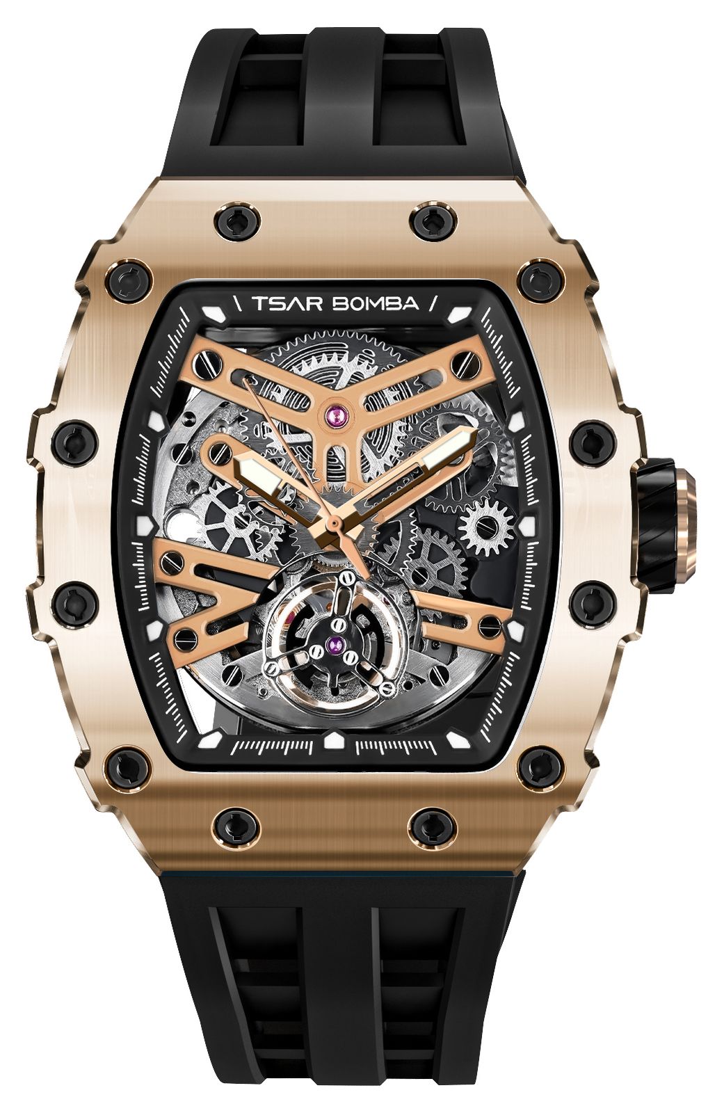 TSAR BOMBA Elemental Series Automatic (43.5mm) Rose-Gold Watch