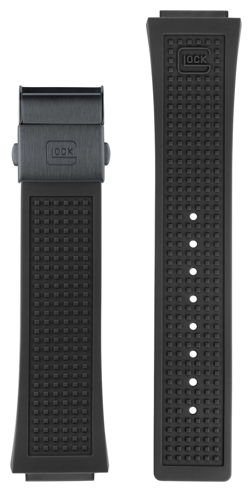 GLOCK Precision Bracelet en silicone noir uniquement taille montre