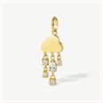 D.LOUISE Gold Plated White Stone Cloud Charm CH -101