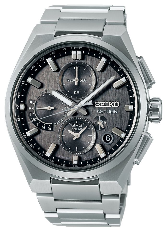 Seiko Chronographe solaire Astron GPS 5x Ã  double fuseau montre