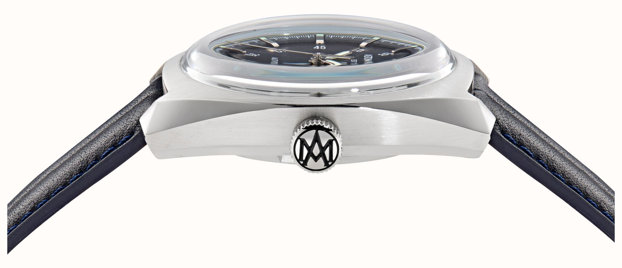 Aston Martin TS2 Timeless Automatic (41mm) Blue Sunray Dial / Blue Leather Strap MTTS2S604 - alternative Ansicht 3