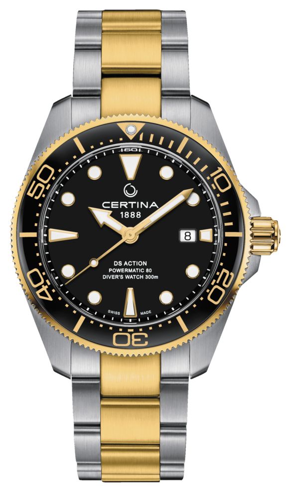 Certina Ds action plongeur 43mm powermatic 80 bracelet ton montre