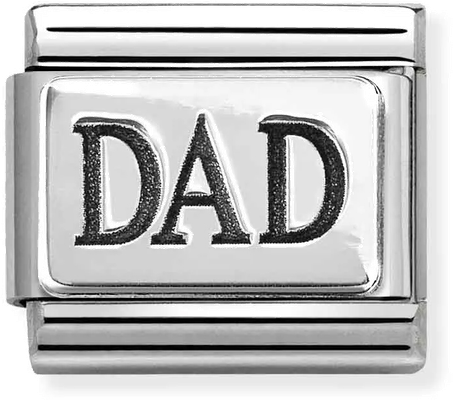 Nomination Classic Dad Sterling Silver & Steel Charm 330102/63