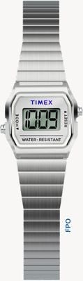 Timex ダイムピース認定の極小タイメックス（20mm）デジタル文字盤/ステンレススチールブレスレット TW2Y46500