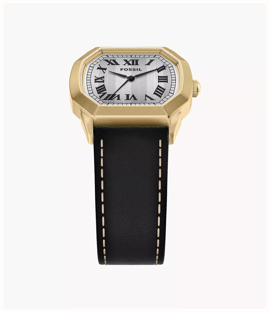 Fossil Harlow 33 mm Three-Hand Black Leather FS6215 - alternate view 3