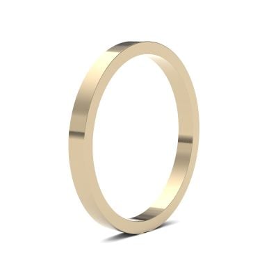 James Moore Wedding Ring | Or jaune 9 carats | 2 mm | moyen | taille plate | ag_2lmf-9y AG_2LMF-9Y