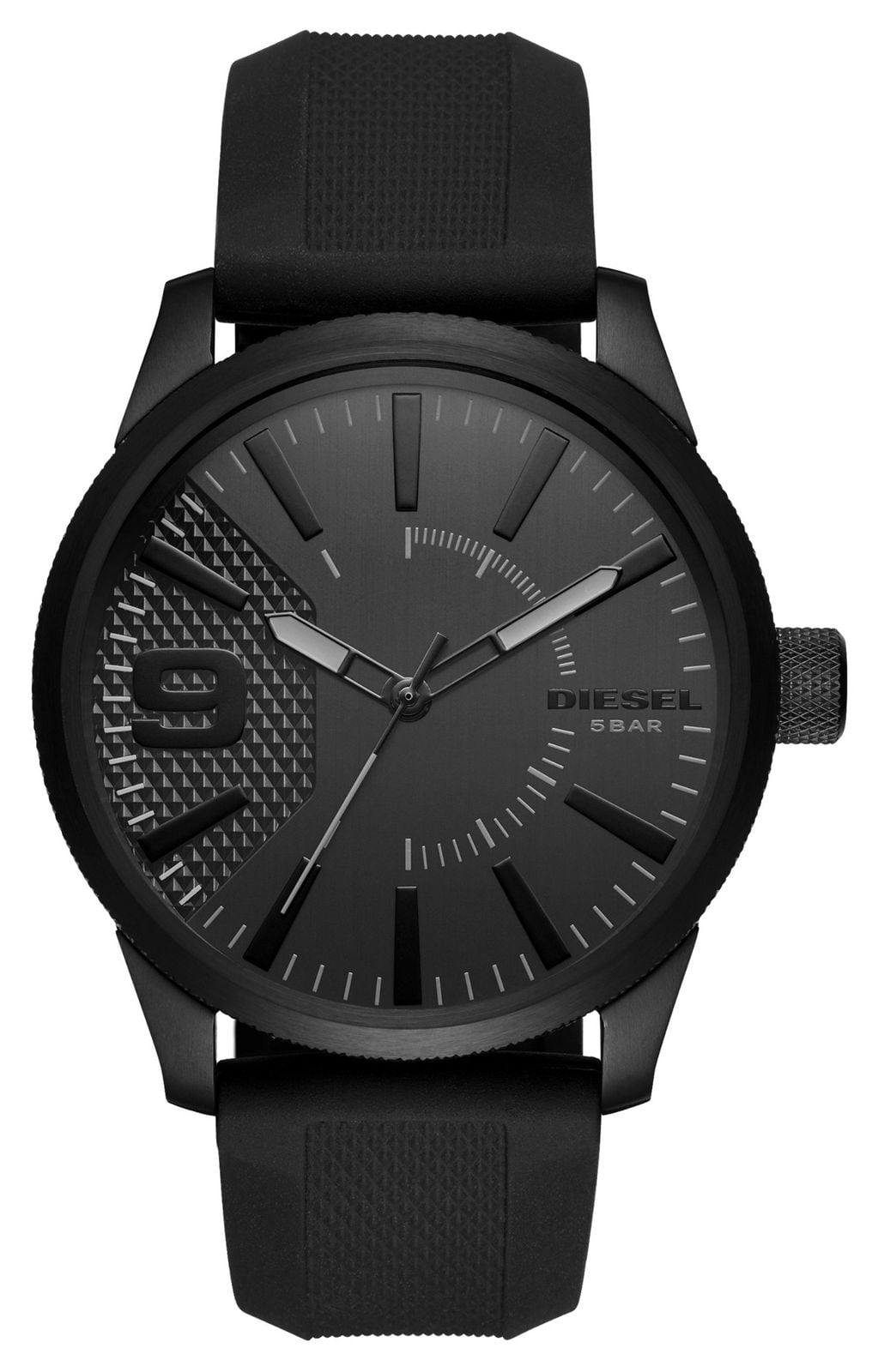 Diesel RÃ¢pe homme nsbb bracelet silicone noir DZ1807 montre