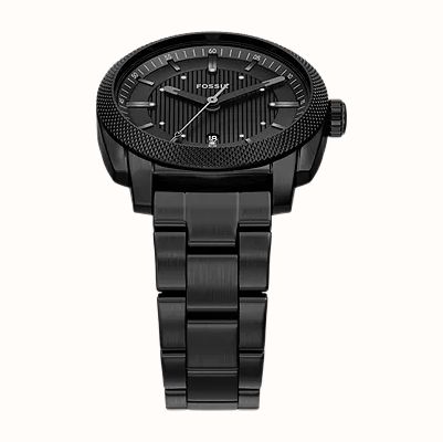 Fossil Machine 41 mm Three-Hand Date Black Stainless Steel Watch FS6186 - 备用视图 5