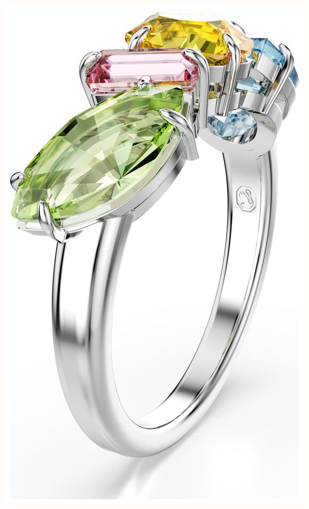 指輪・リング SWAROVSKI Gema Cocktail Ring52 5708942 Gema ring, Mixed cuts, Multicolored, Rhodium plated | Swarovski