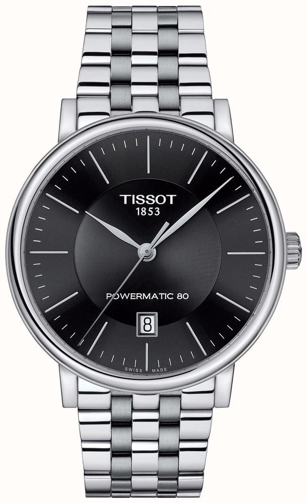 Tissot Carson Premium Powermatic 80 Automatic Black Steel T1224071105100 First Class Watches IRL