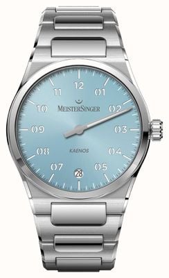 MeisterSinger Kaenos Automatic (40mm) Sunburst Ice Blue Dial / Stainless Steel Bracelet KS914