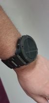 Customer picture of Garmin Bracelete em titânio dlc cinza carbono apenas quickfit 26mm 010-12580-00
