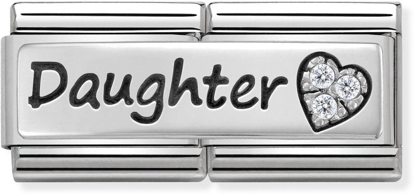 Nomination Classic Daughter Sterling Silver & Steel Charm 330731/02