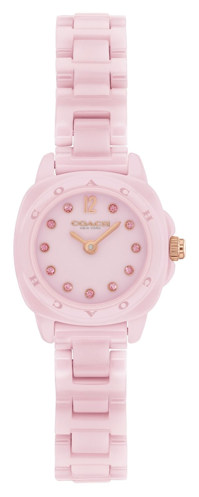 Coach pour femme Kitt 21 mm en cÃ©ramique rose montre