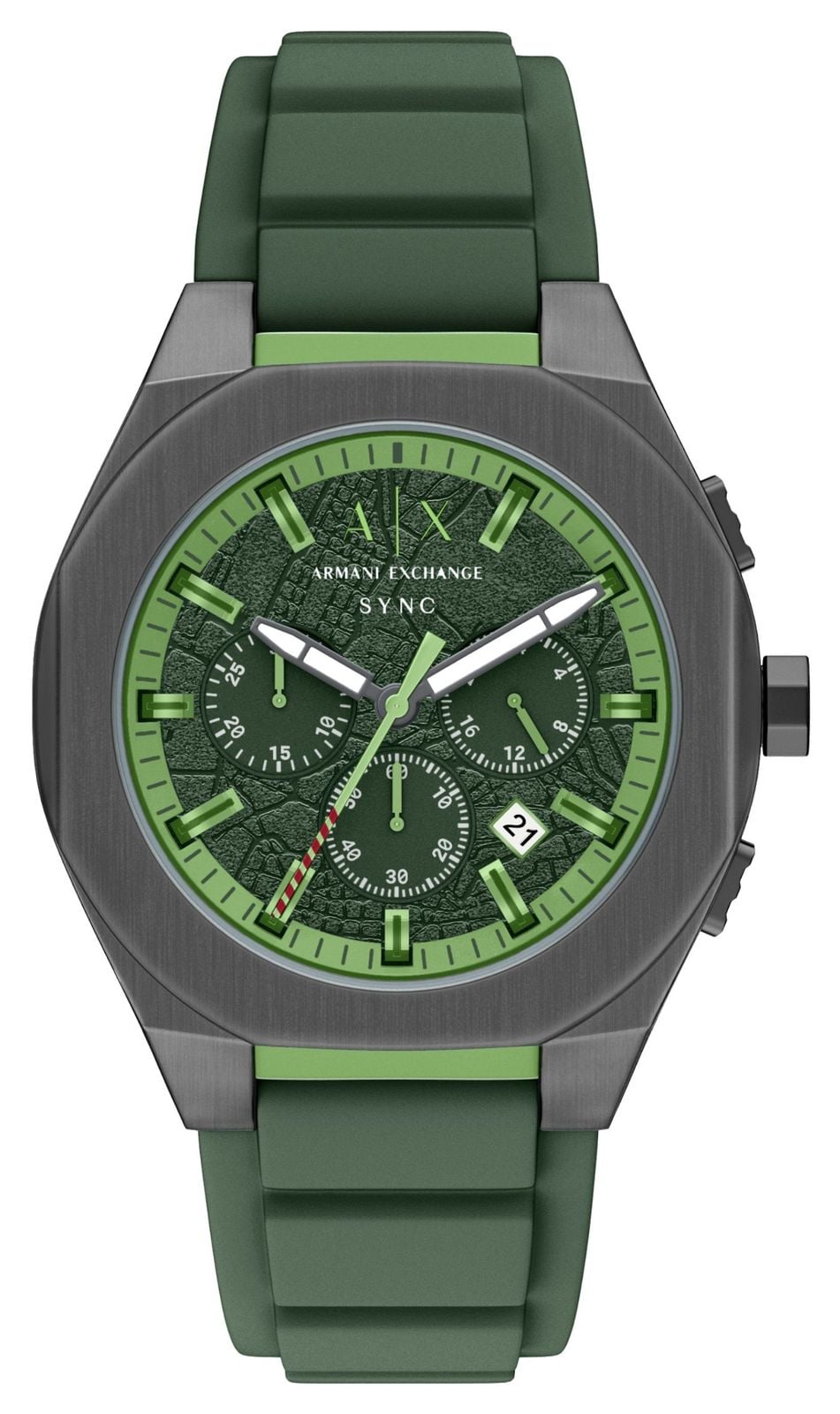Armani Exchange Chronographe Ã  quartz (44 mm), cadran vert montre
