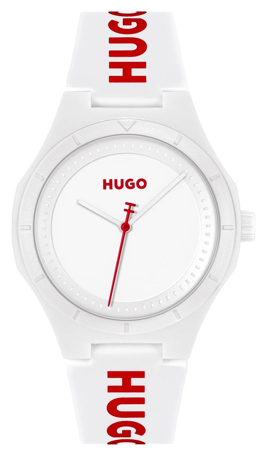 HUGO Cadran blanc #lit (42 mm) pour homme / bracelet en montre