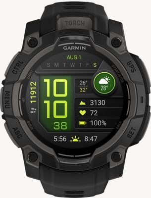 Garmin Instinct 3 - AMOLED Outdoor GPS Smartwatch (45mm) Black with Black Band 010-02936-00