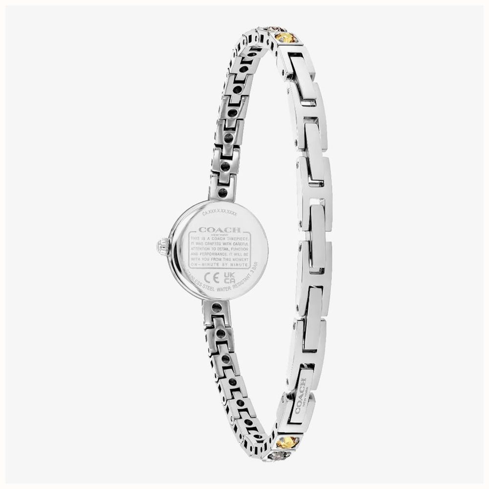 Coach Ladies Iris Silver Dial Multi Colour CZs Tennis Bracelet Watch 14504722 - vista alternativa 3