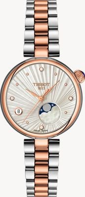 Tissot Desir Mondphase Quarz (29,6 mm) Perlmuttzifferblatt / zweifarbiges Edelstahlarmband T1522232203600
