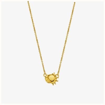 ChloBo Rhythm Of Renewal 18ct Gold Plated Necklace GN3593