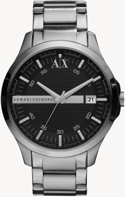Armani Exchange Men's | Black Textured Dial | Stainless Steel Bracelet AX2103