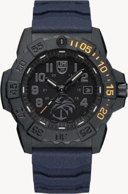 Luminox Navy SEAL Foundation The Guardian 3500 Series Limited Edition (45mm) Black Dial / Blue Rubber Strap XS.3505.NSF.N