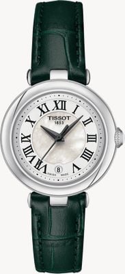 Tissot Bellissima (26mm) cadran nacre / bracelet cuir vert T1260101611302