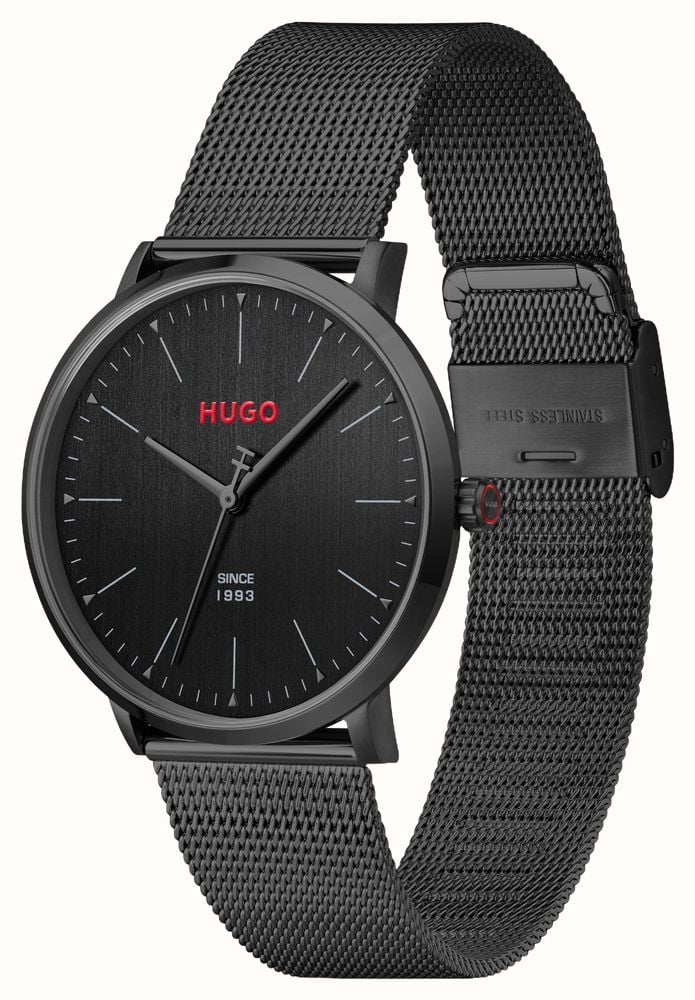 HUGO STYLE / 40mm / Black Dial / Black Stainless Steel Mesh Bracelet 1530474 - alternate view 2