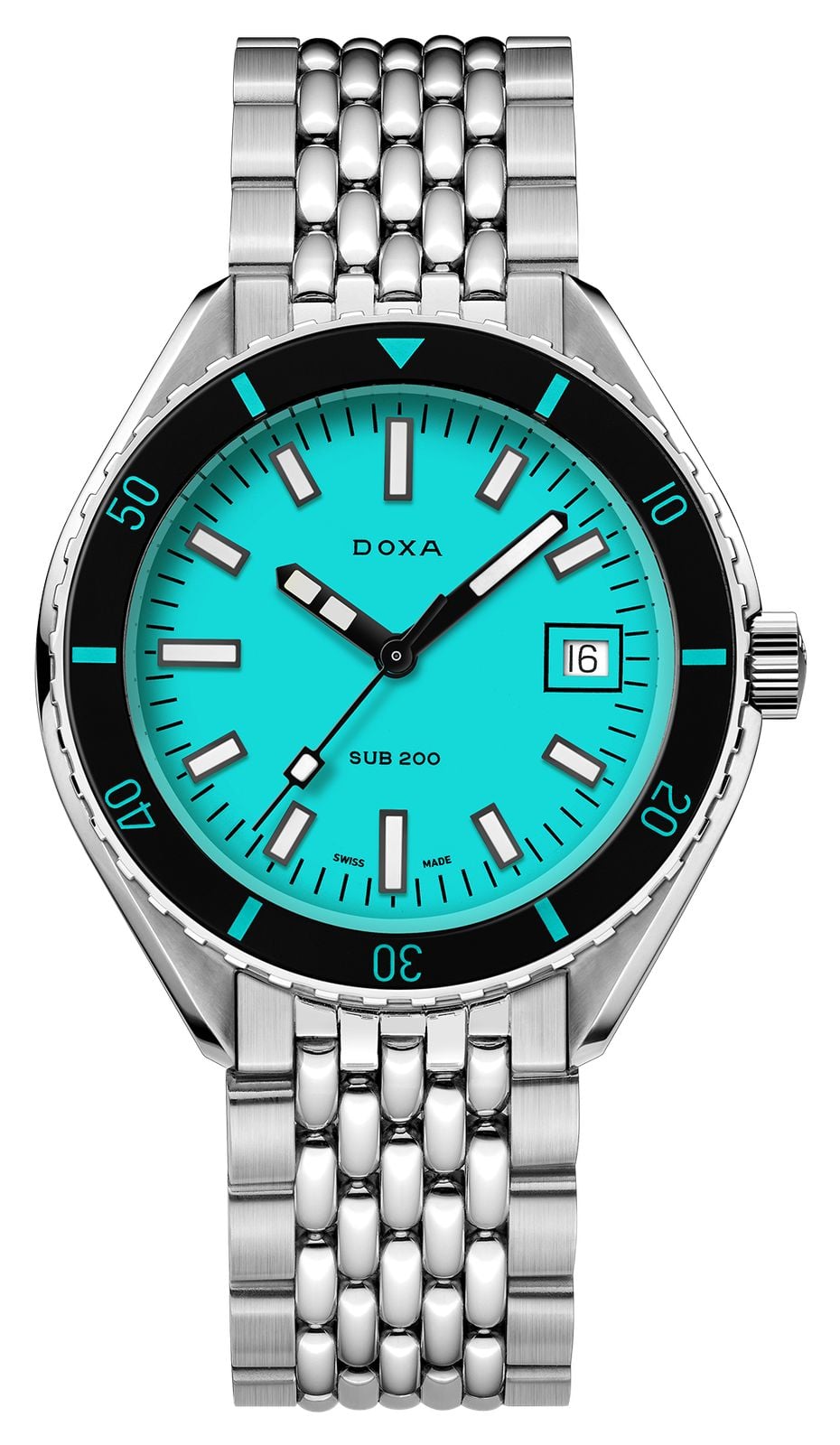 DOXA Cadran emblÃ©matique bleu clair aigue-marine Sub 200 ( montre